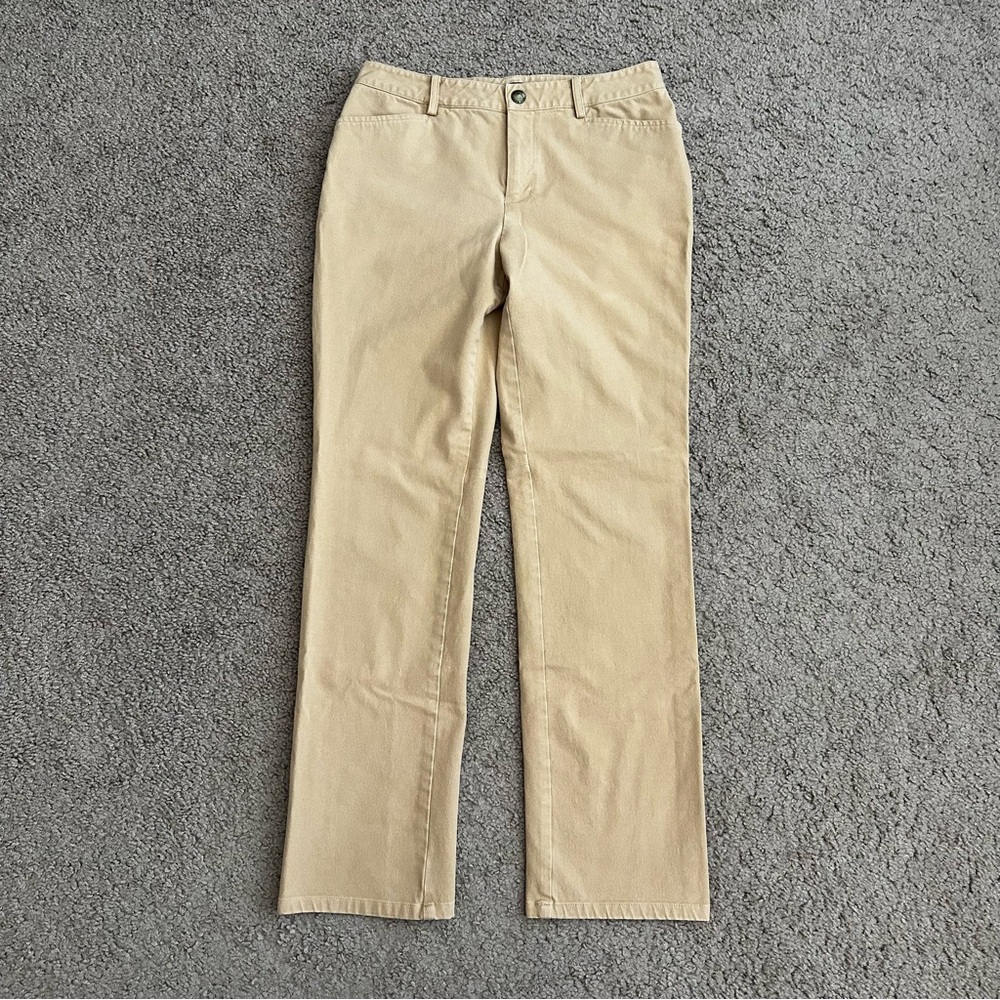 Lauren Ralph Lauren Straight Leg Pants in Beige